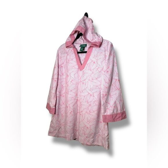 LL Bean Pink Hooded Tunic - Picture 1 of 11
